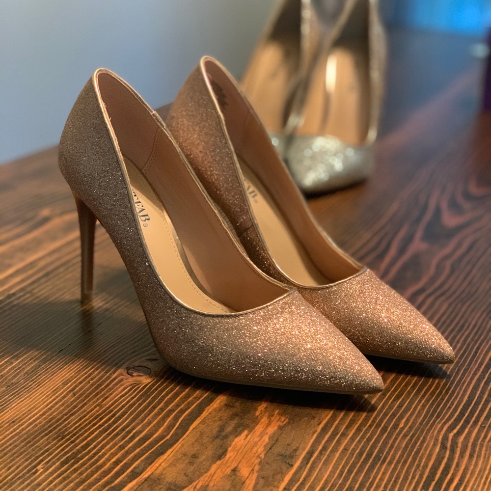 Pink Glitter Heels